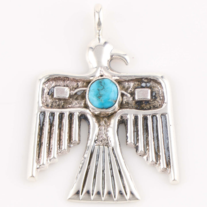 Turquoise Thunderbird Pendant