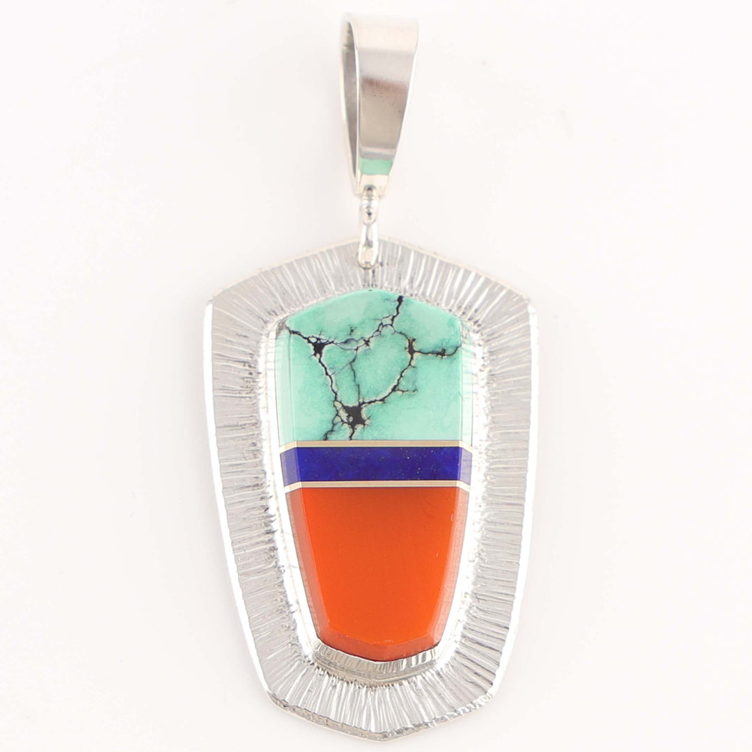 Multi-Stone Inlay Pendant