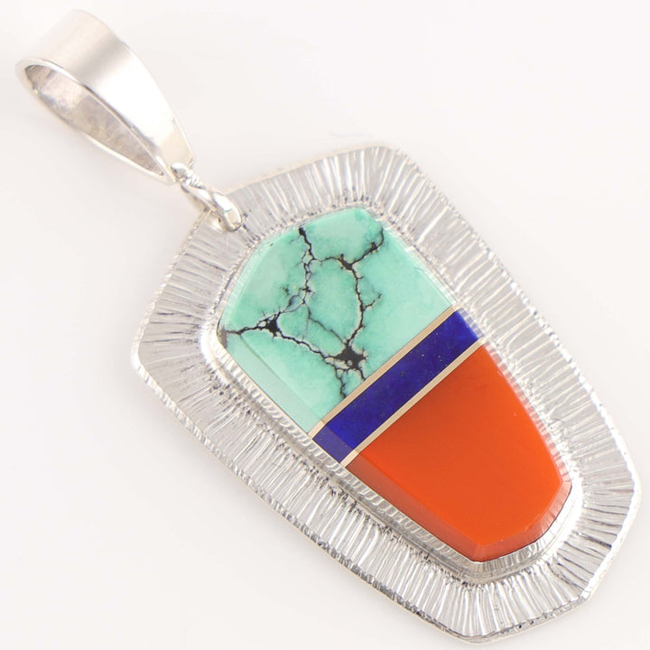 Multi-Stone Inlay Pendant