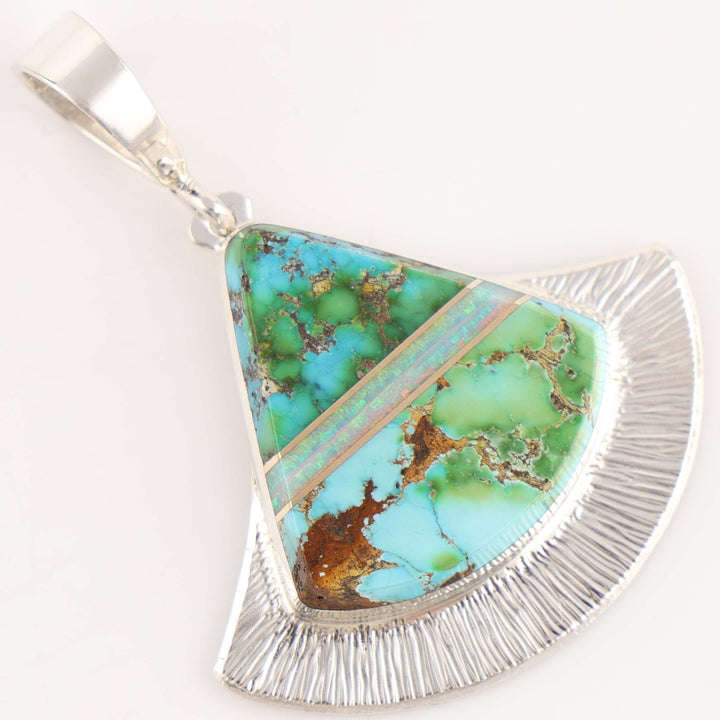 Turquoise and Opal Pendant