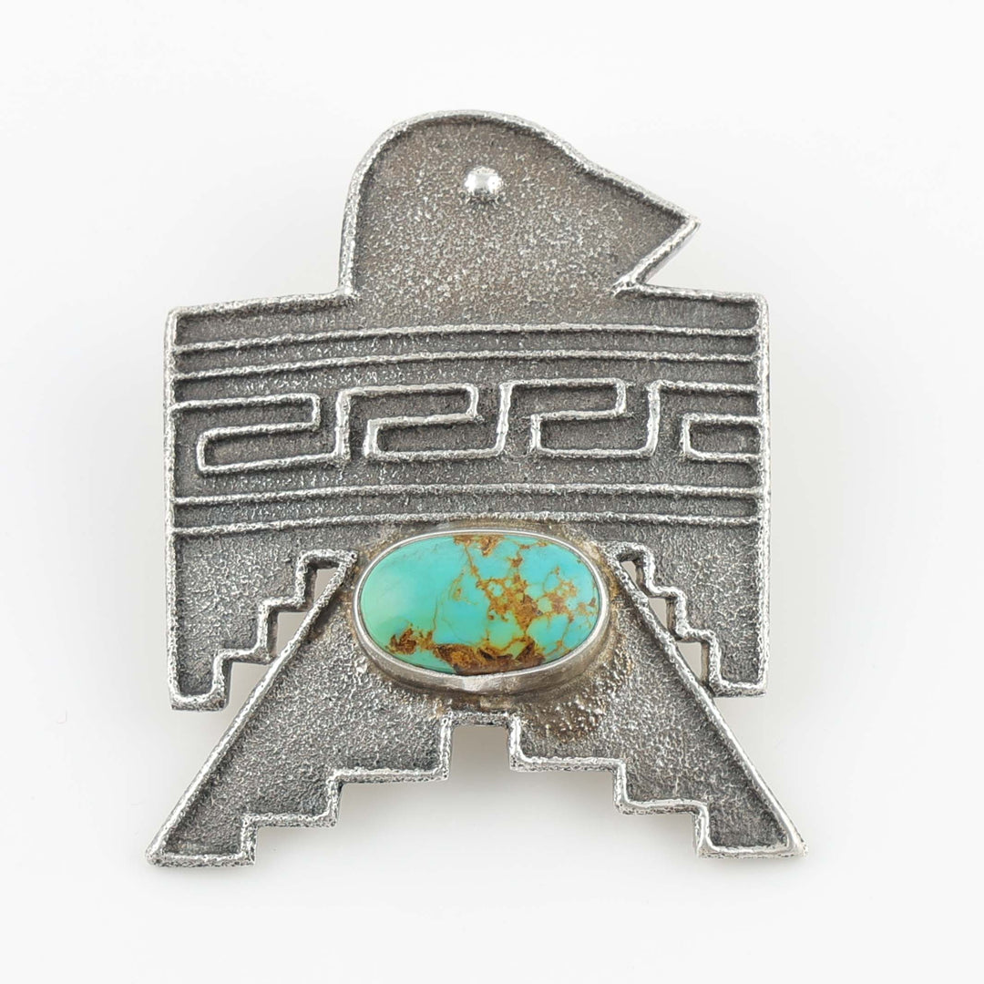 Turquoise Thunderbird Pendant