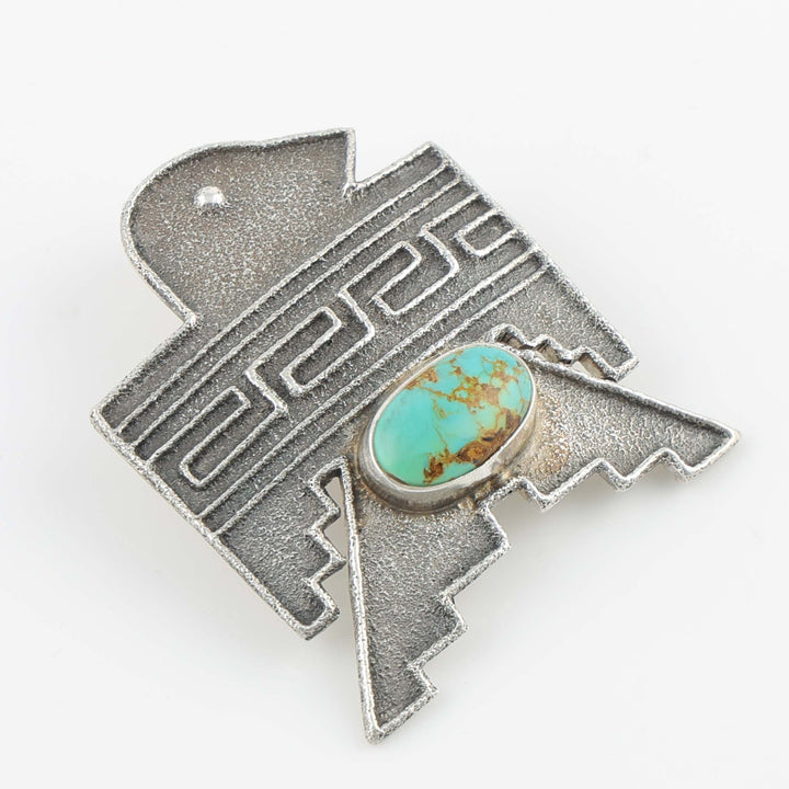 Turquoise Thunderbird Pendant