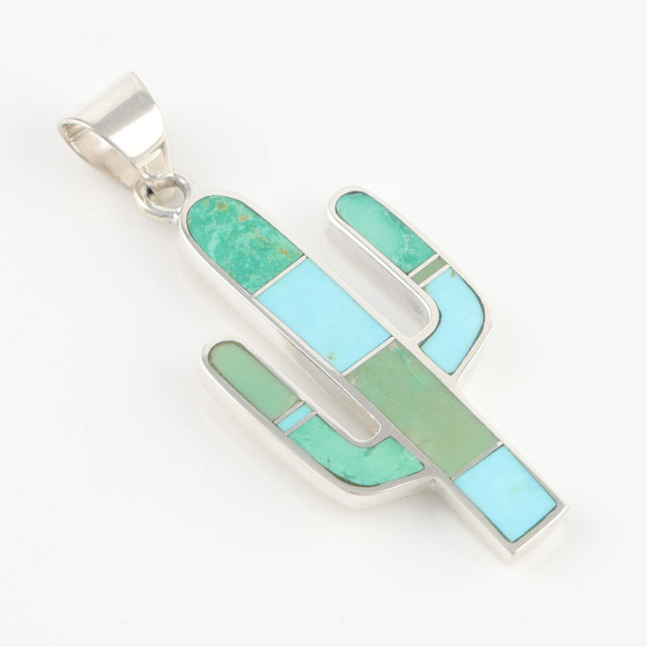 Inlay Cactus Pendant
