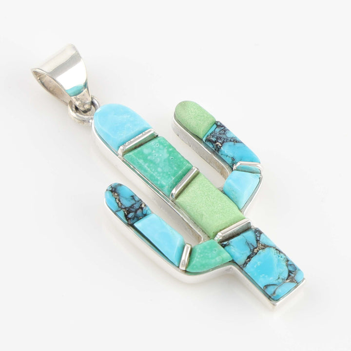 Inlay Cactus Pendant