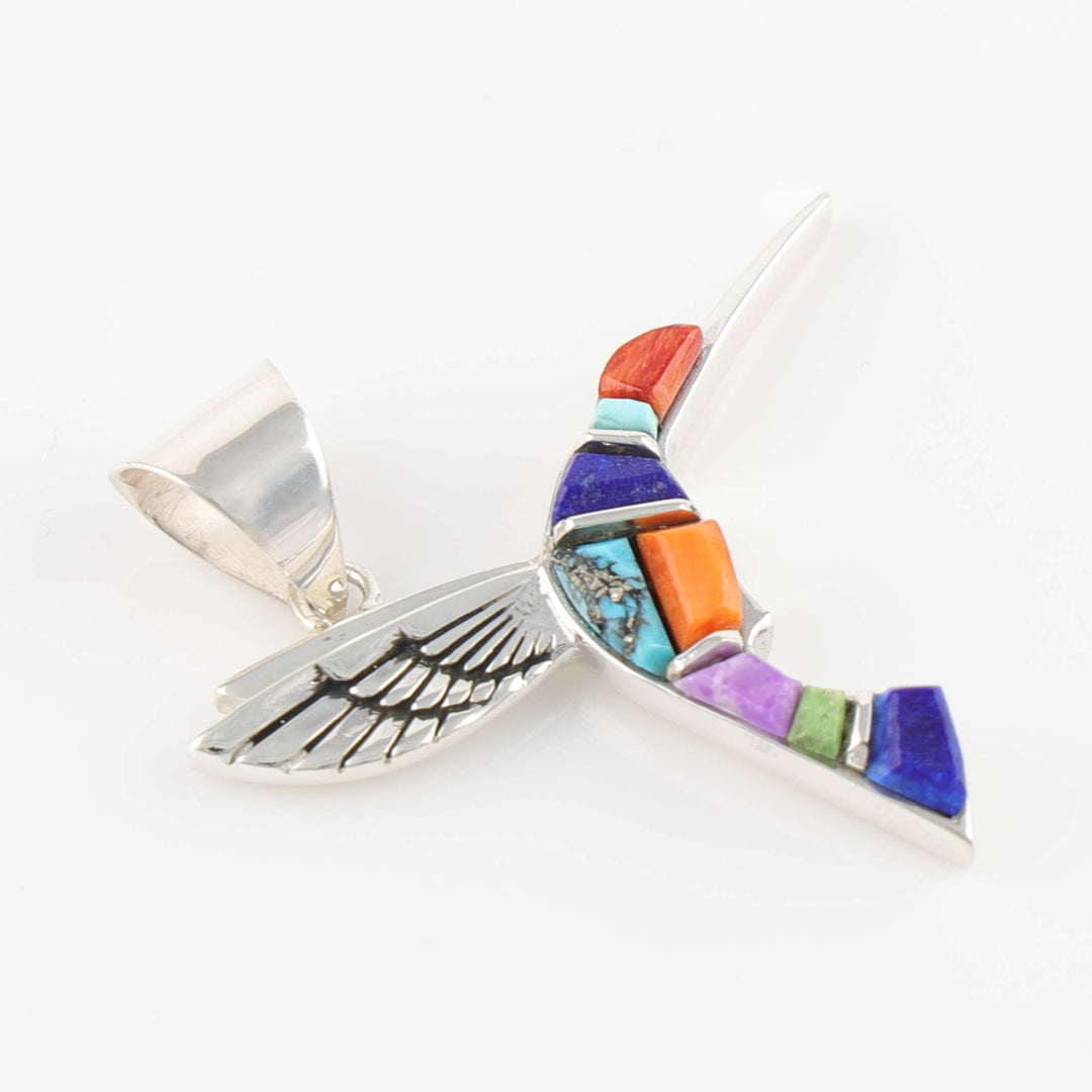 Inlay Hummingbird Pendant
