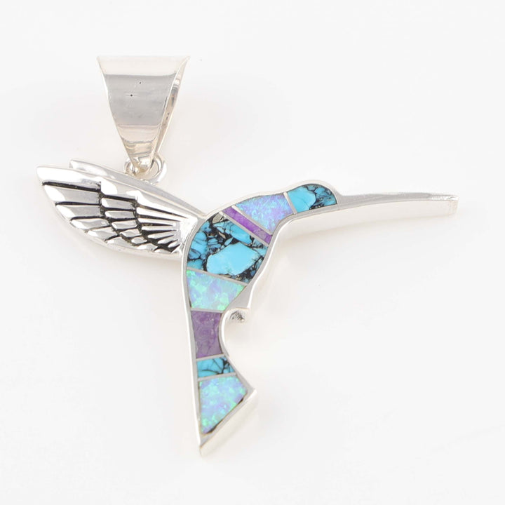 Inlay Hummingbird Pendant