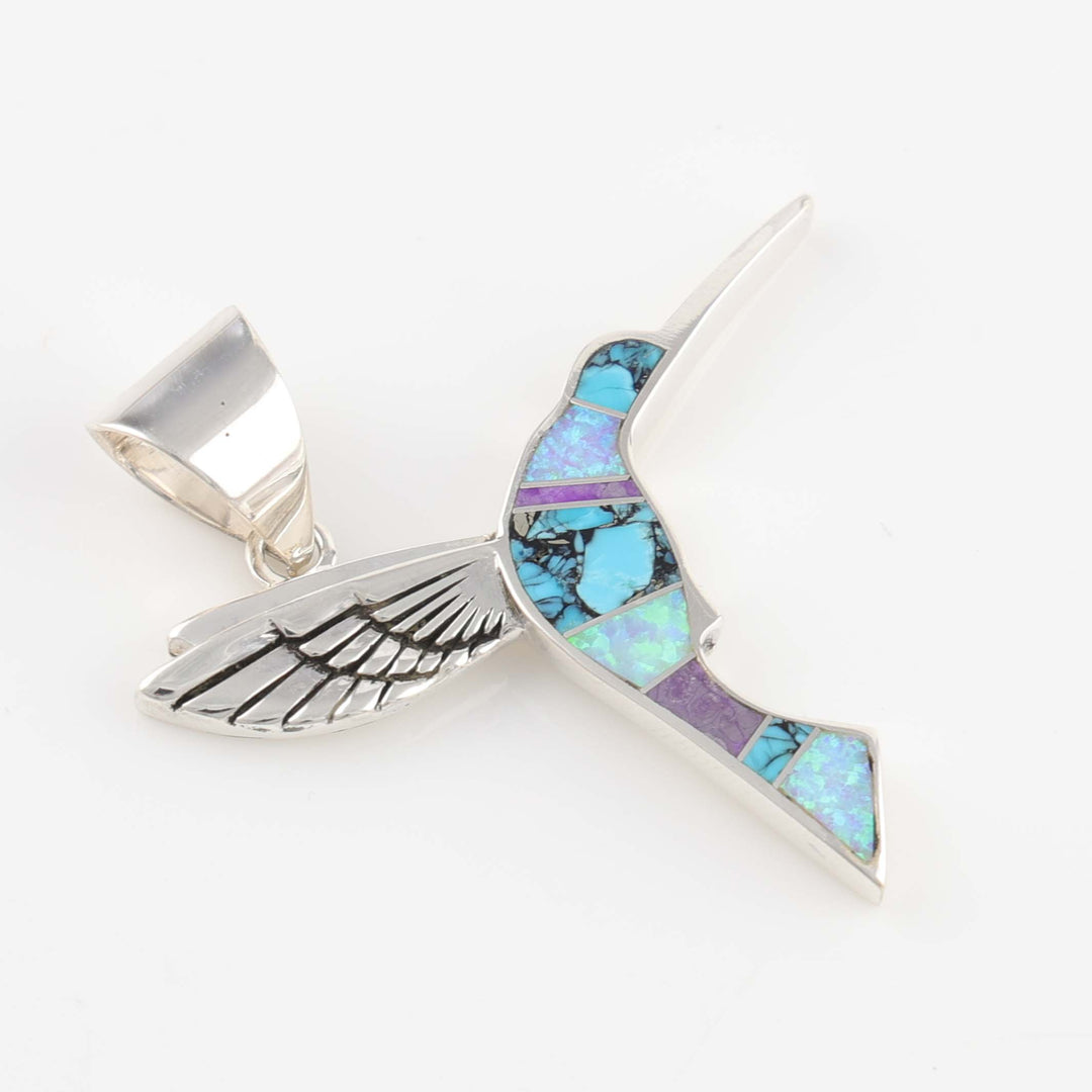 Inlay Hummingbird Pendant