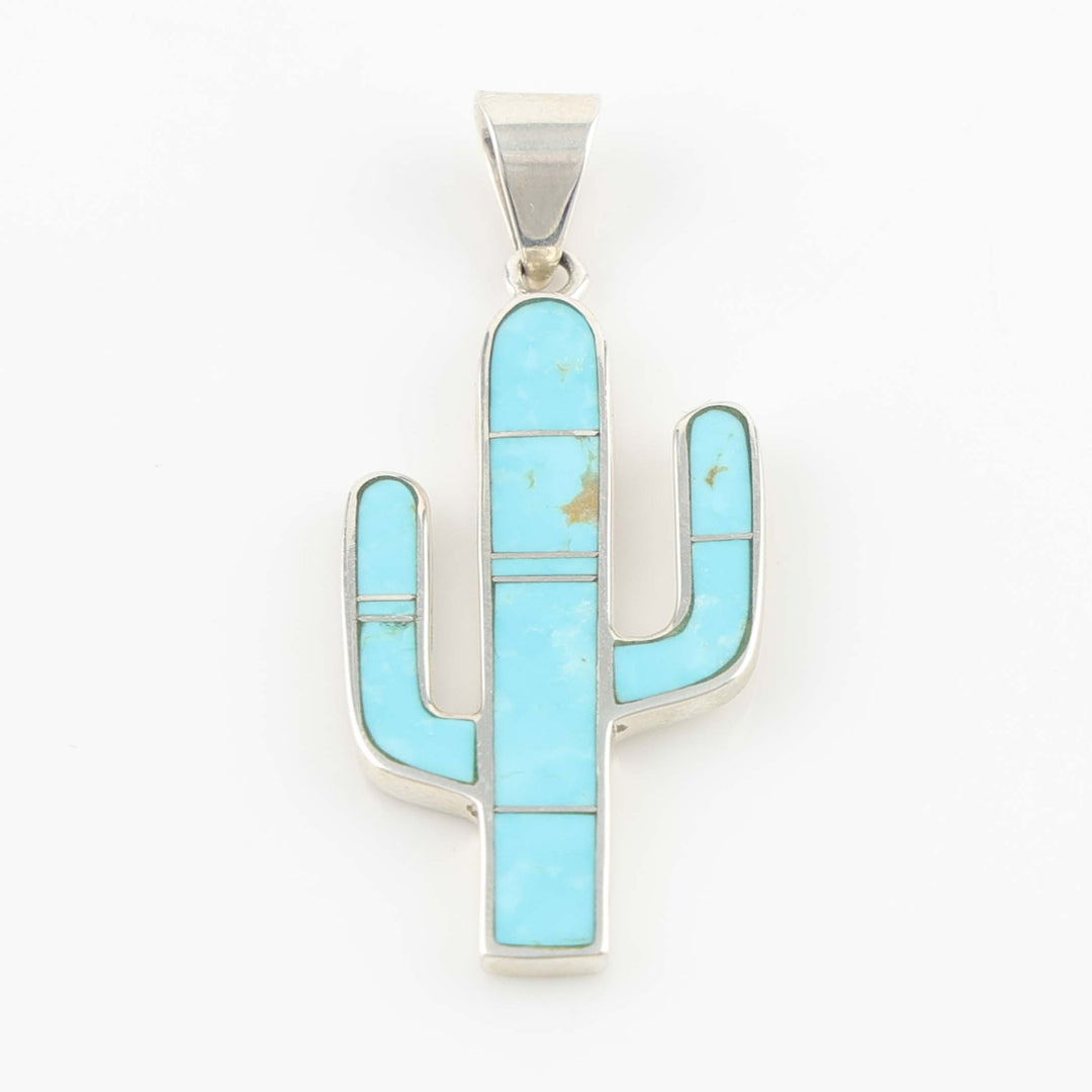 Inlay Cactus Pendant