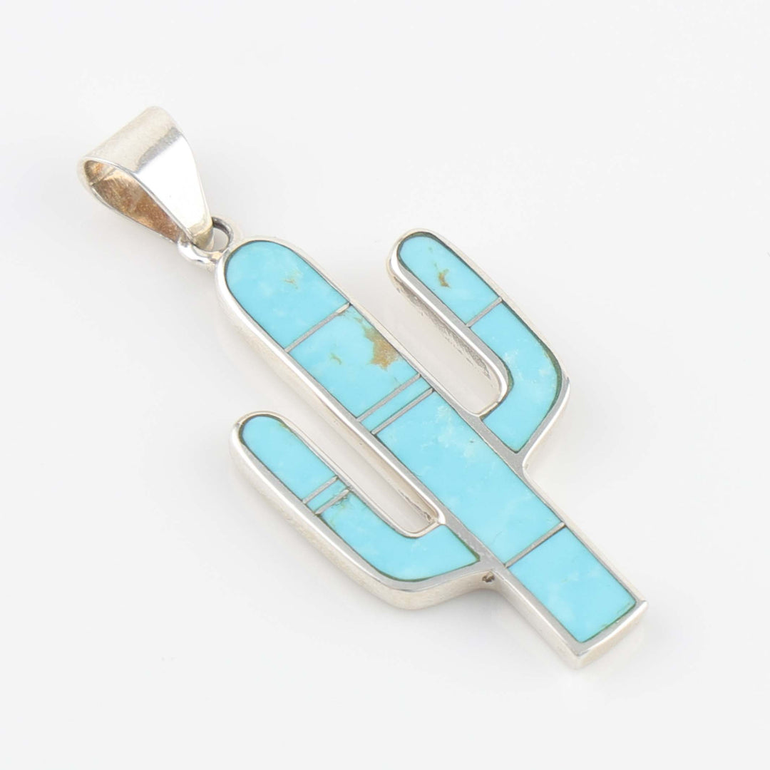 Inlay Cactus Pendant