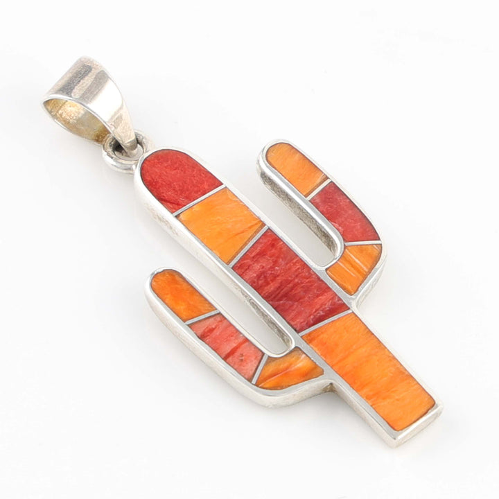 Inlay Cactus Pendant