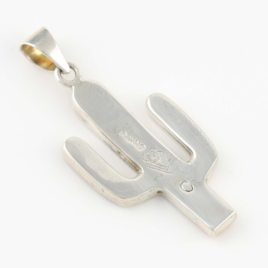 Inlay Cactus Pendant