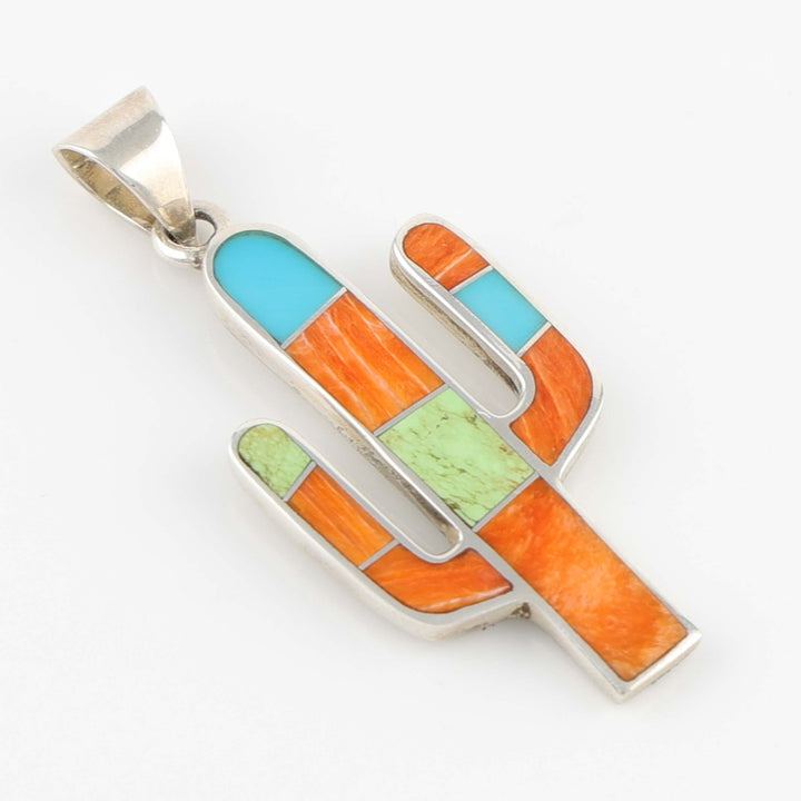 Inlay Cactus Pendant