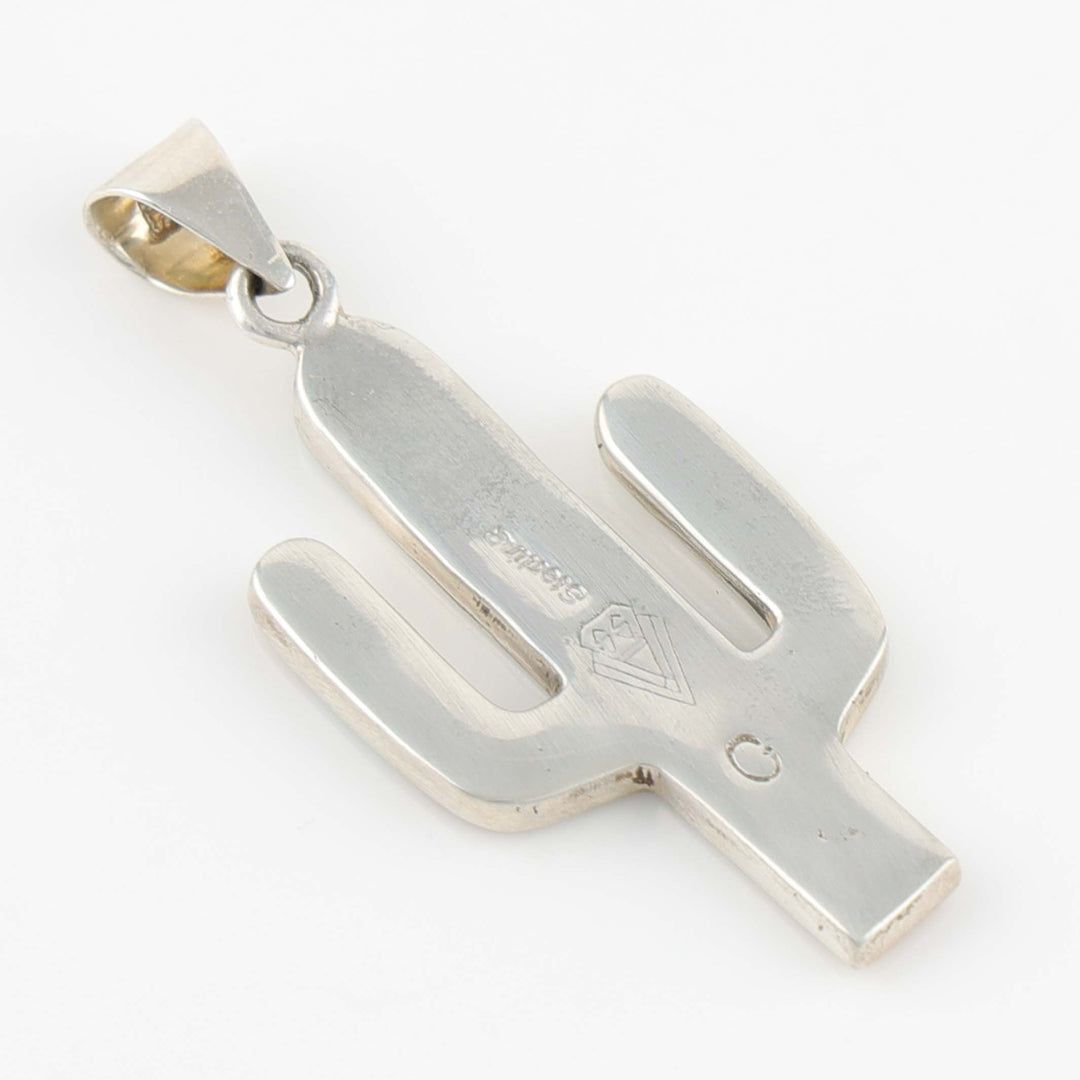 Inlay Cactus Pendant