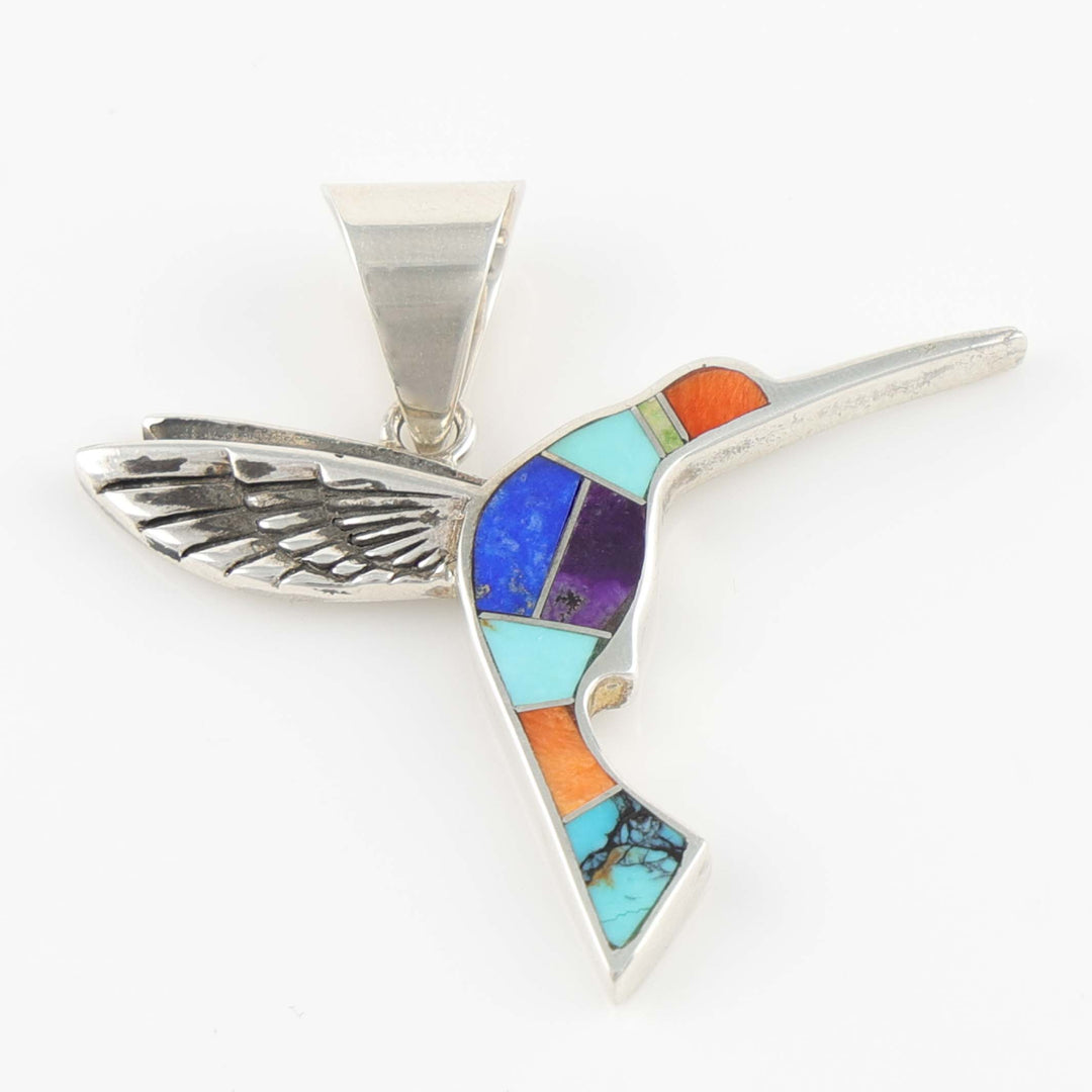 Inlay Hummingbird Pendant