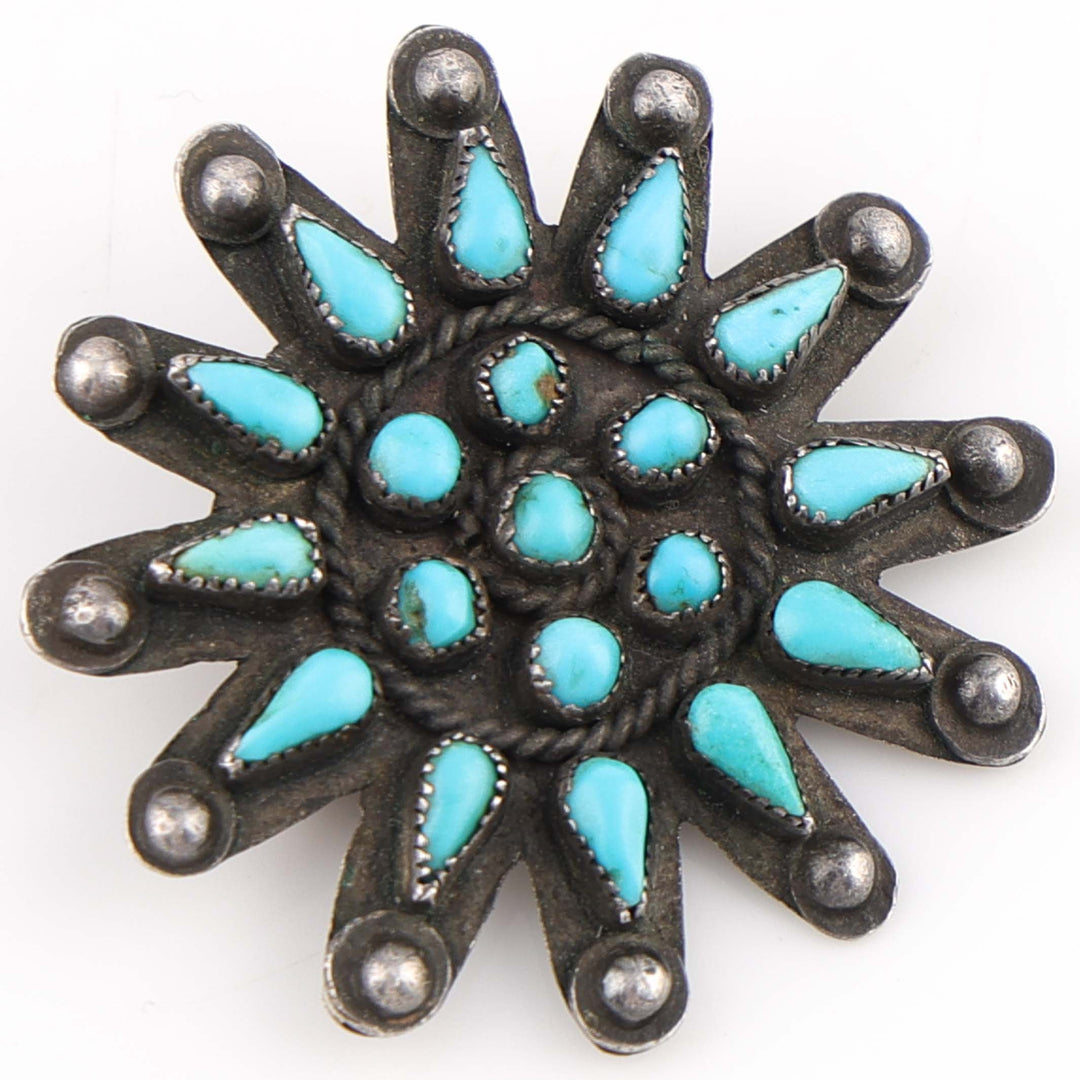 1940s Turquoise Pin