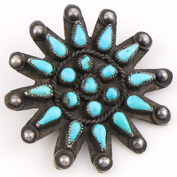 1940s Turquoise Pin