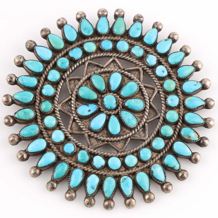 1940s Turquoise Pin and Pendant