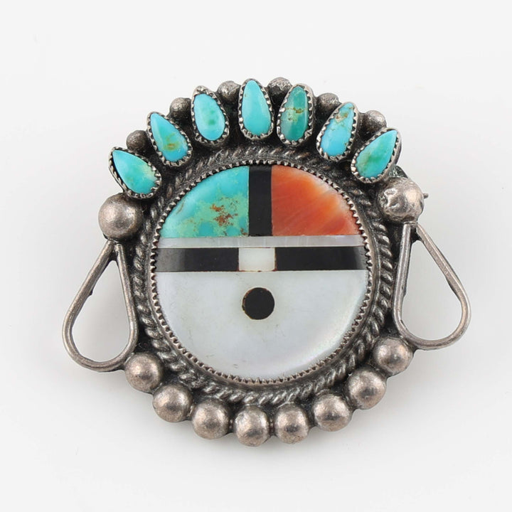 1950s Zuni Sunface Pin
