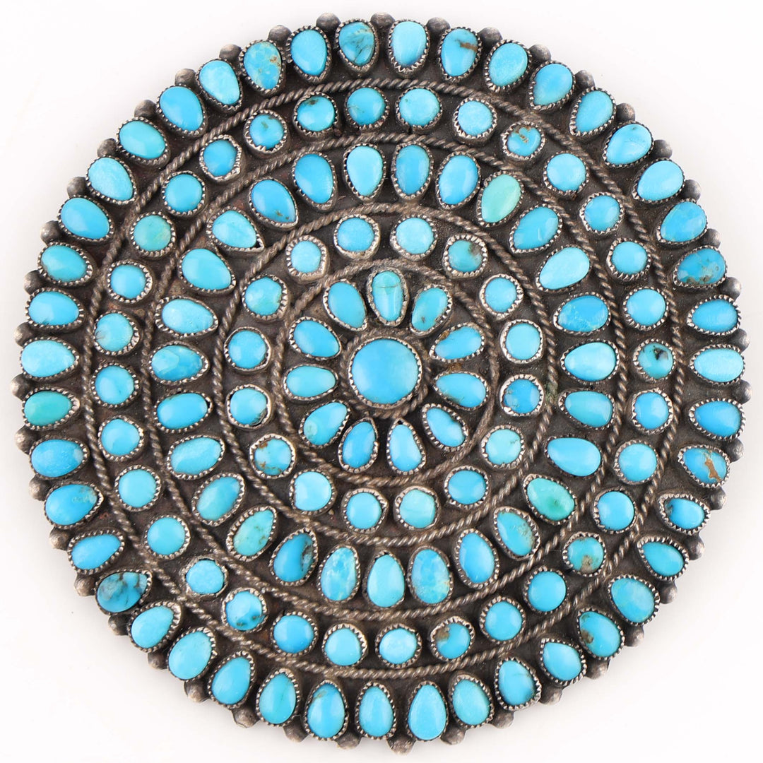 1950s Turquoise Pin and Pendant