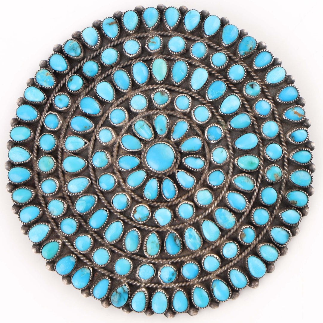 1950s Turquoise Pin and Pendant