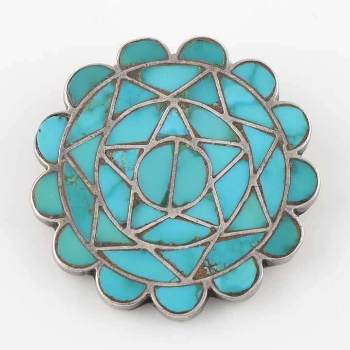 1950s Turquoise Inlay Pin