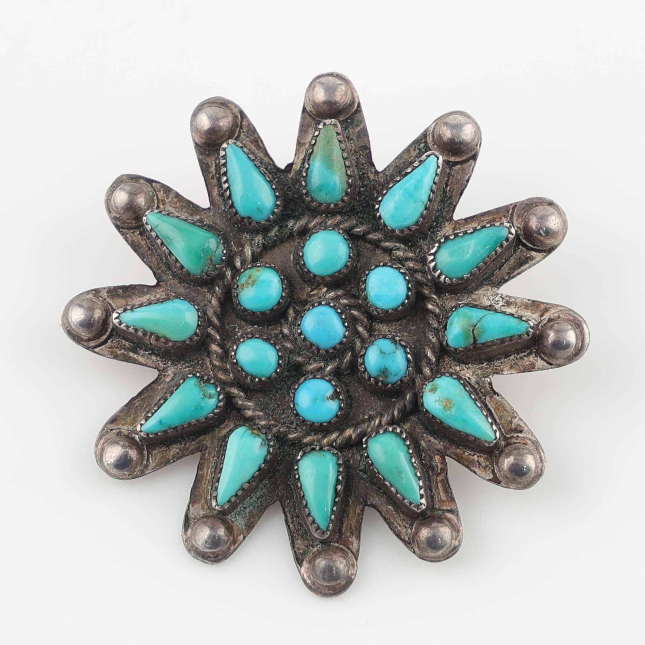 1940s Turquoise Pin – Garland's