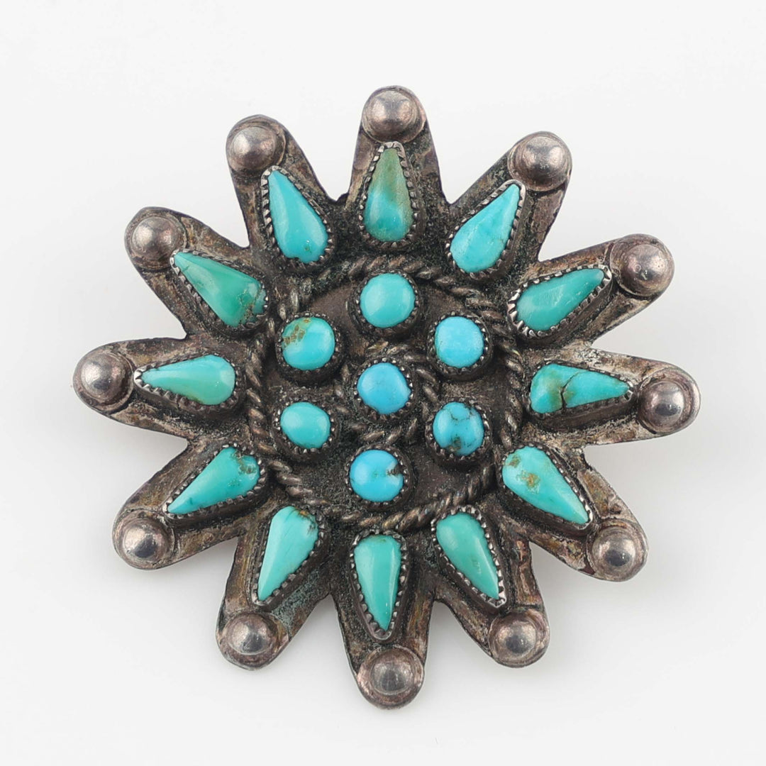 1940s Turquoise Pin