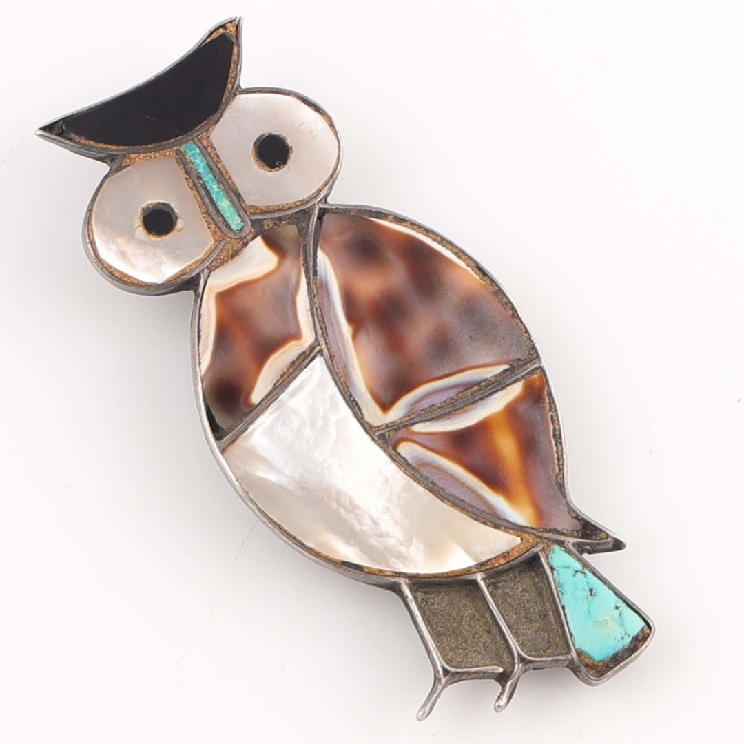 1960s Zuni Owl Pin