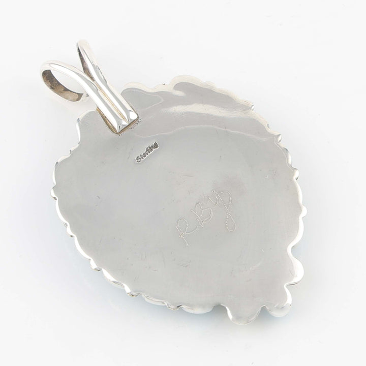 Spiny Oyster and Turquoise Pendant