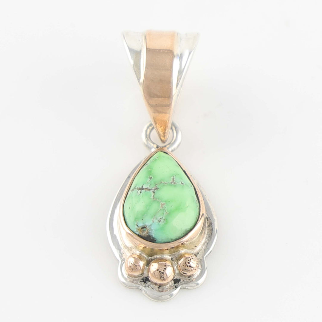 Gold and Turquoise Pendant