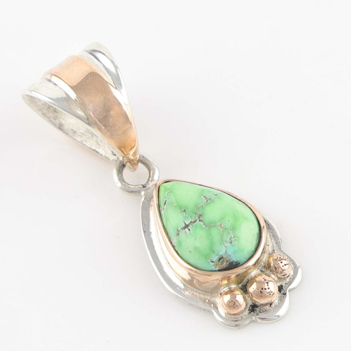 Gold and Turquoise Pendant
