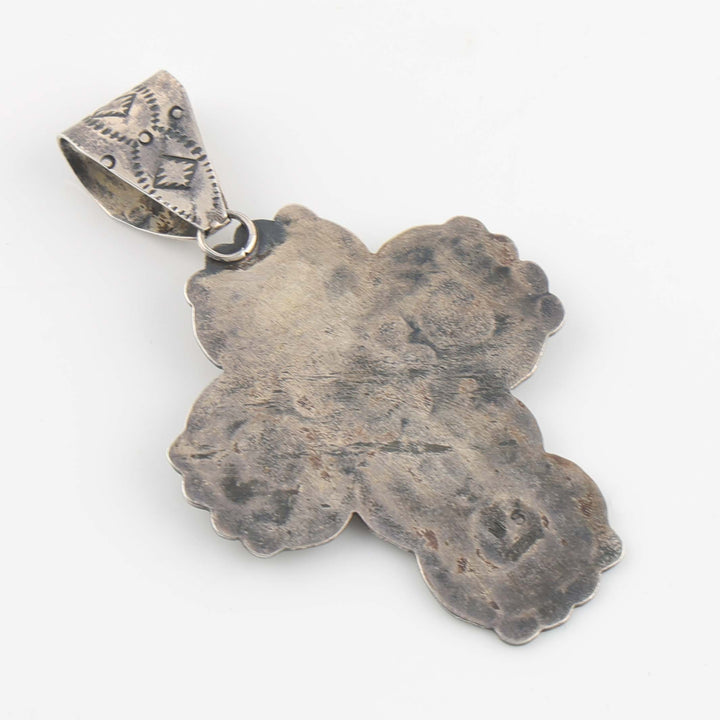 1980s Turquoise Cross Pendant