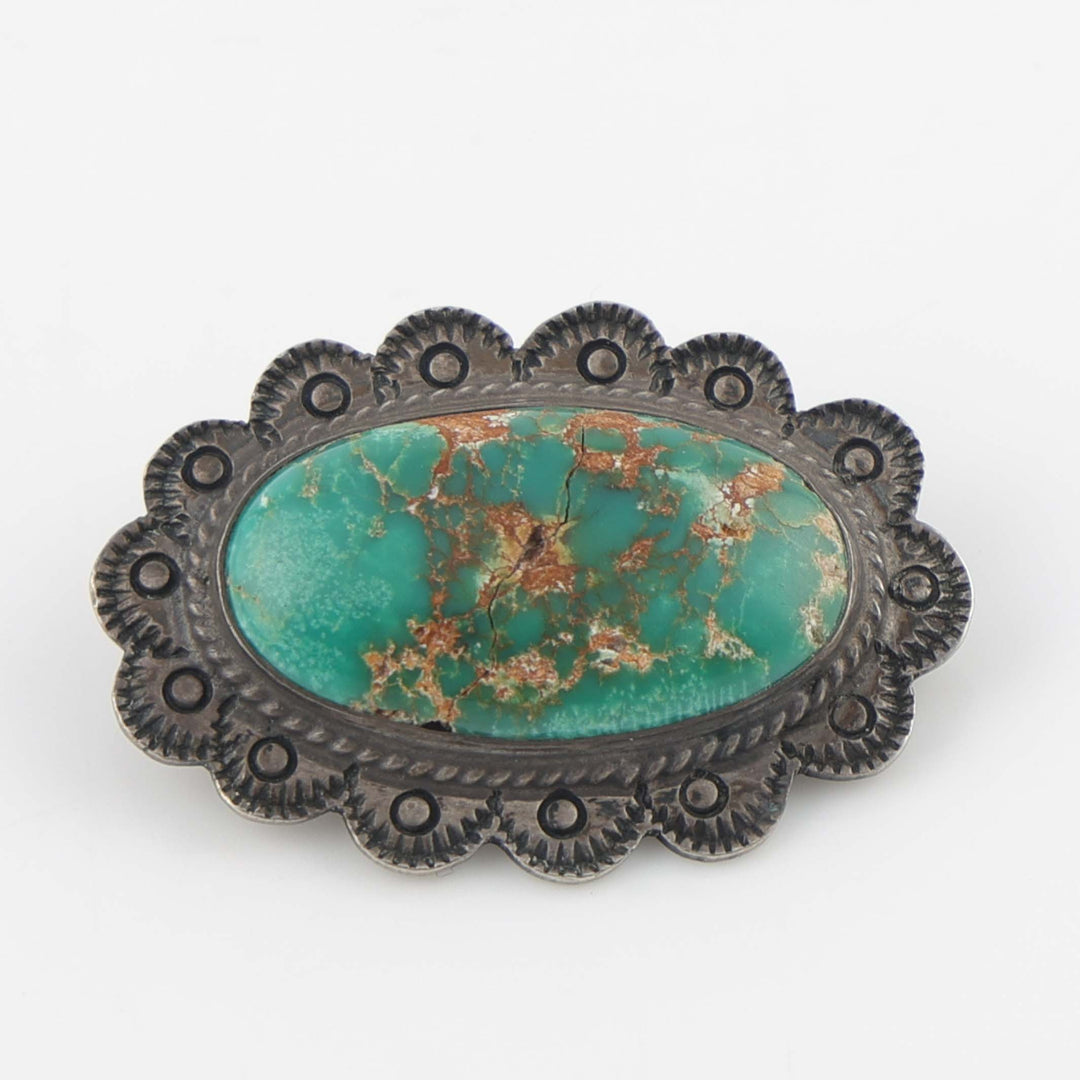 1940s Navajo Turquoise Pin