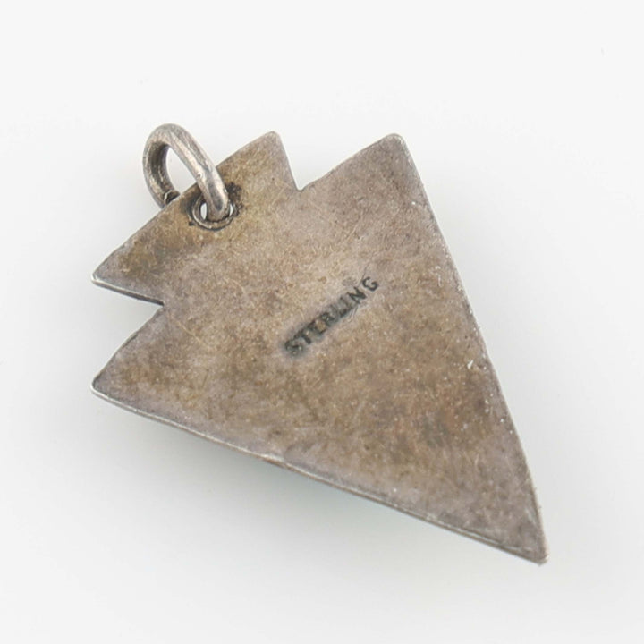 1940s Navajo Turquoise Arrowhead Pendant