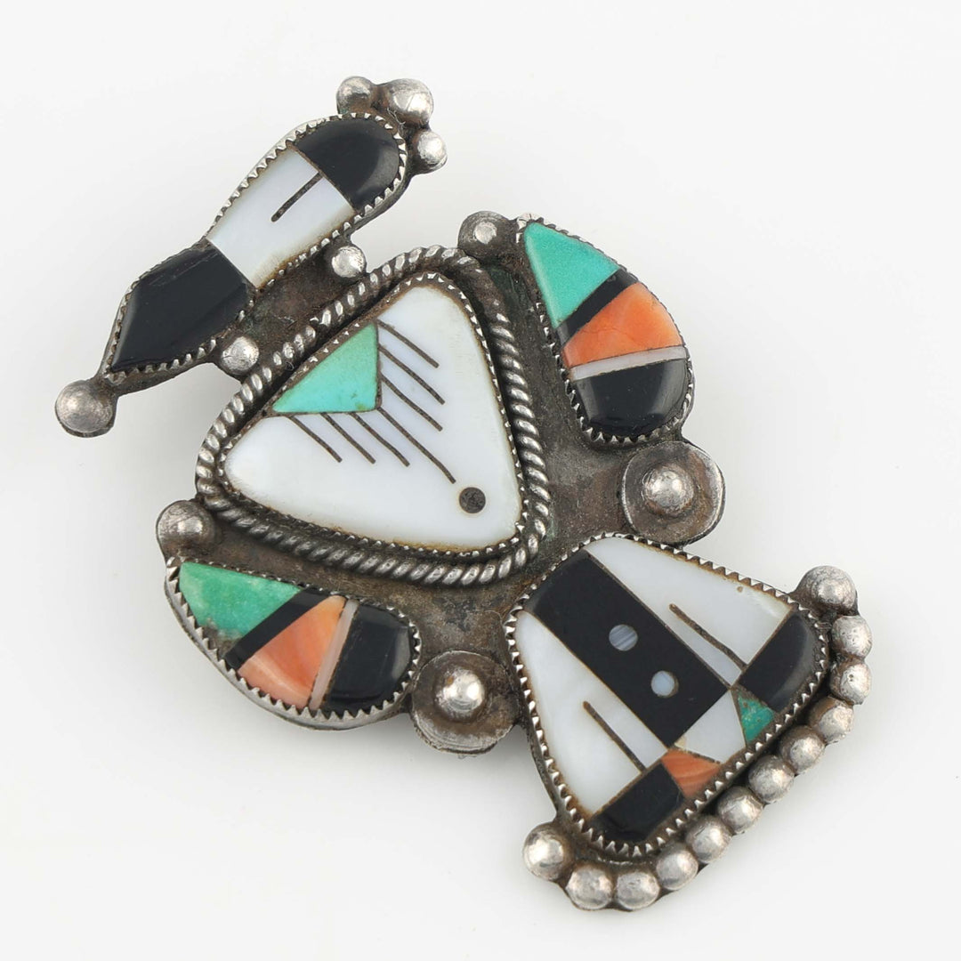 1930s Zuni Thunderbird Pin