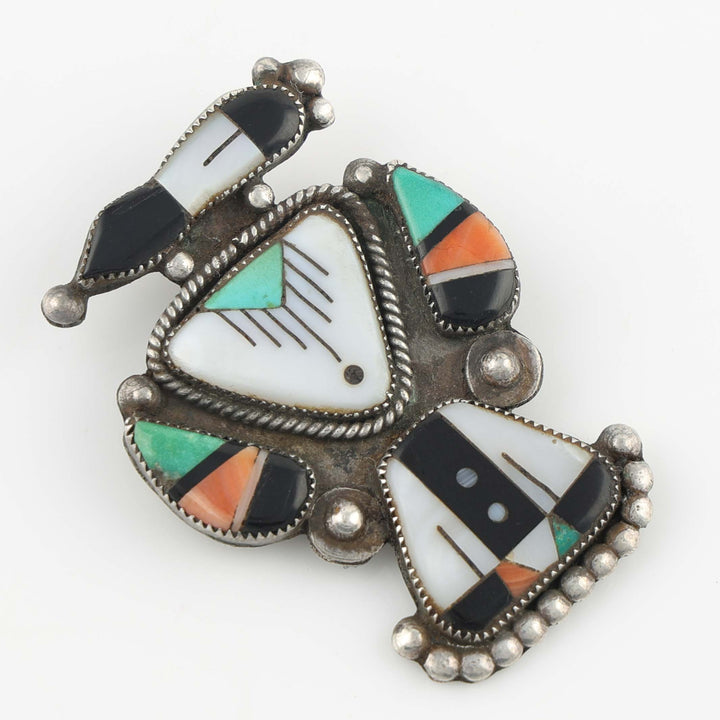 1930s Zuni Thunderbird Pin
