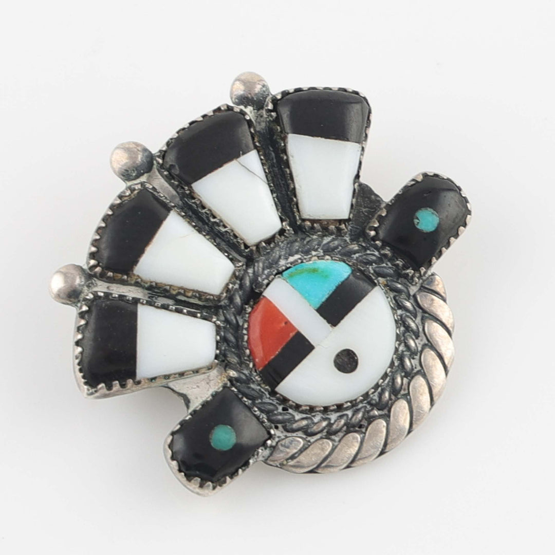 1960s Zuni Sunface Pin