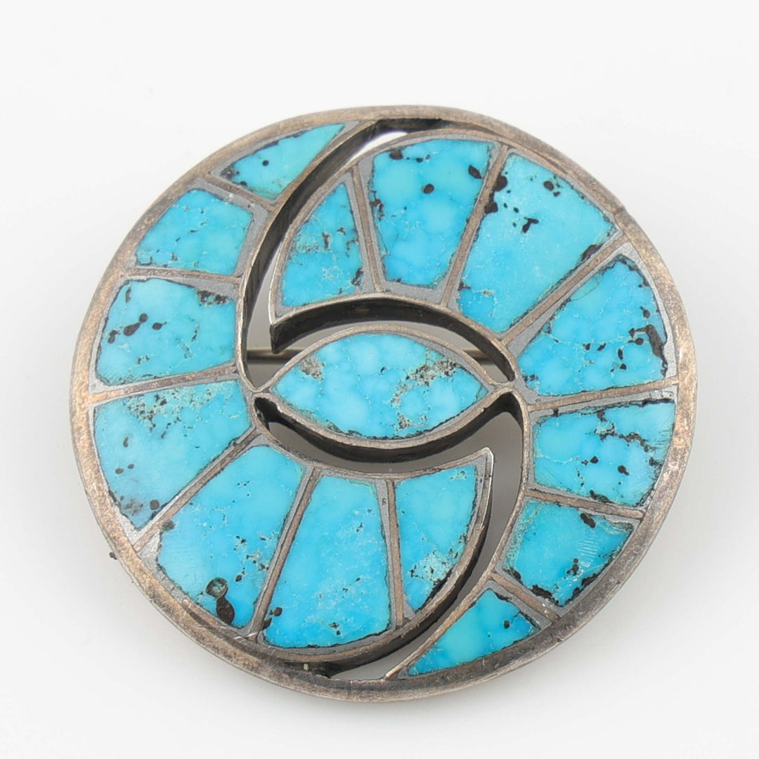 1960s Turquoise Hummingbird Wing Pin