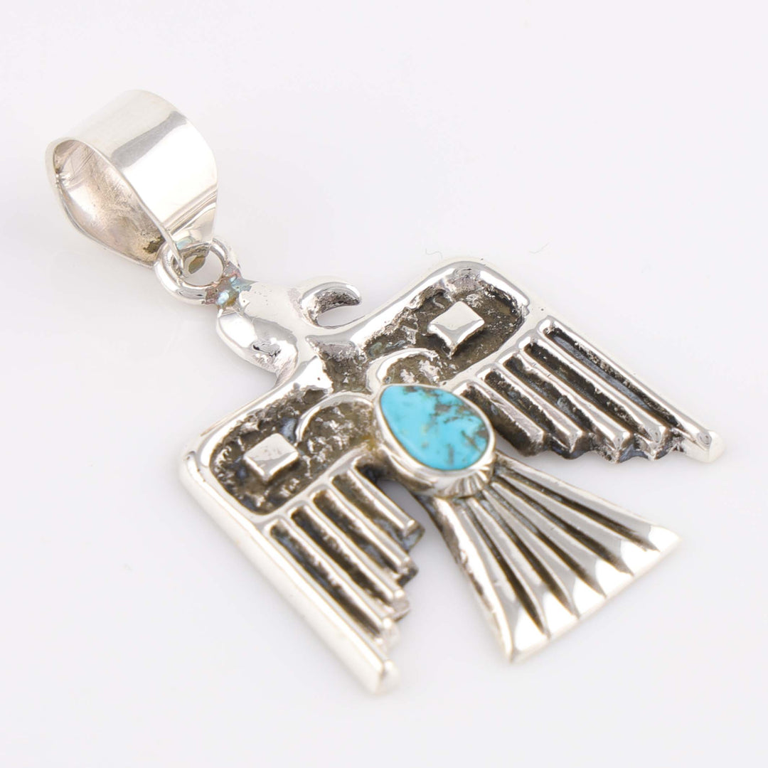 Turquoise Thunderbird Pendant