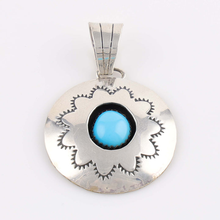 Navajo Turquoise Shadowbox Pendant