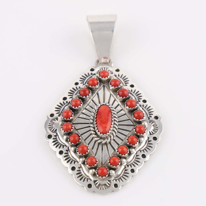 Navajo Coral Pendant