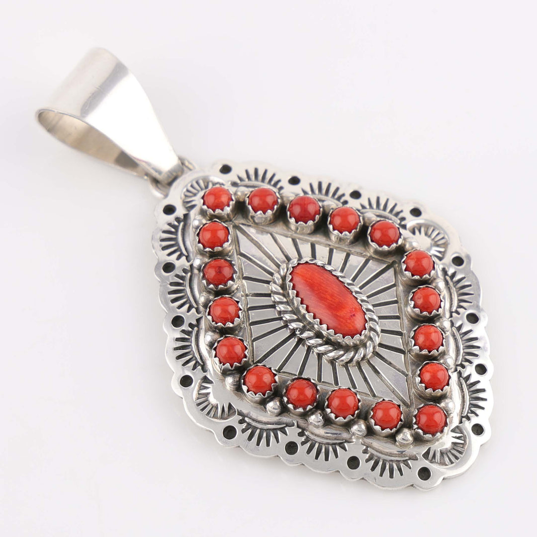 Navajo Coral Pendant