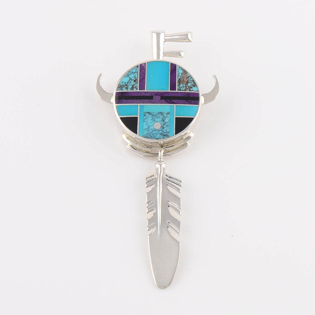 Horned Moon Pin and Pendant