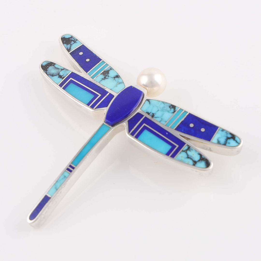Navajo Inlaid Dragonfly Pin