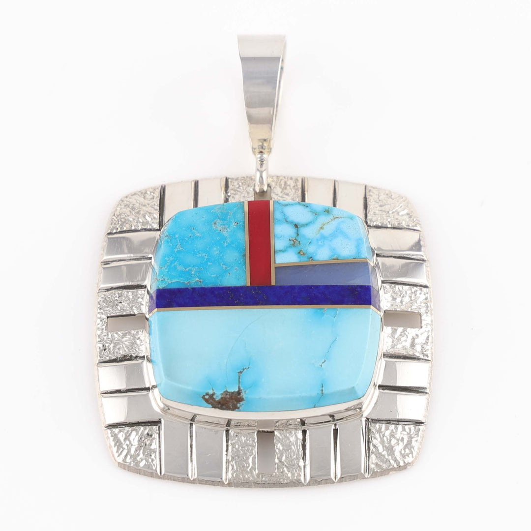 Multi-Stone Inlay Pendant