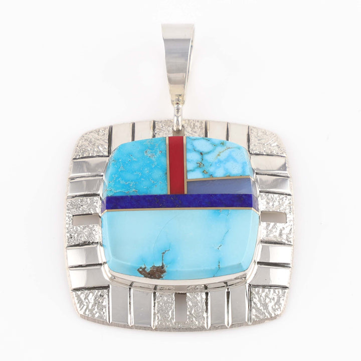 Multi-Stone Inlay Pendant