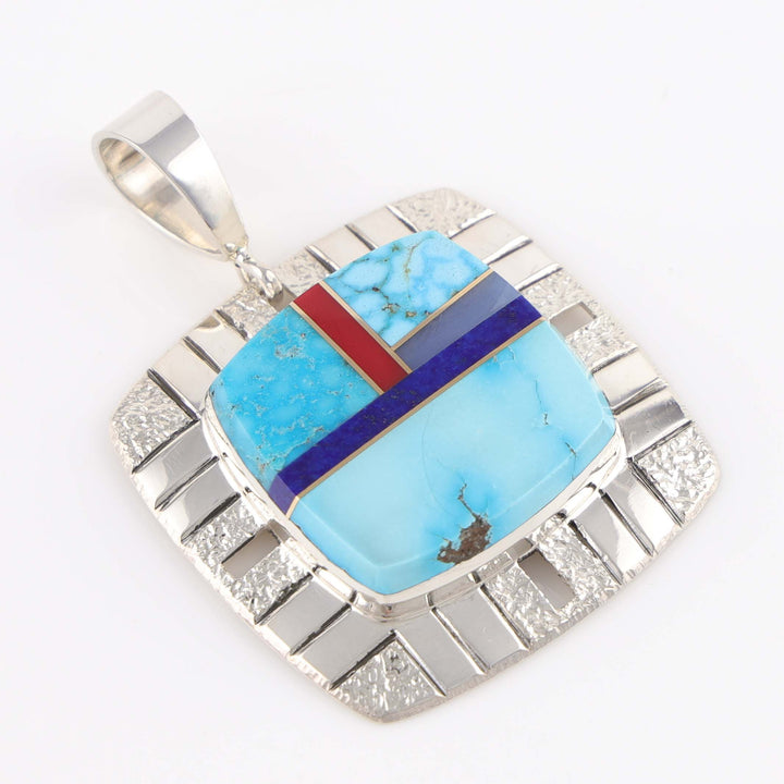 Multi-Stone Inlay Pendant