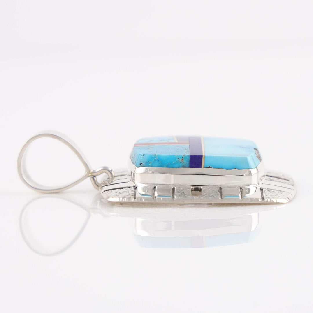 Multi-Stone Inlay Pendant