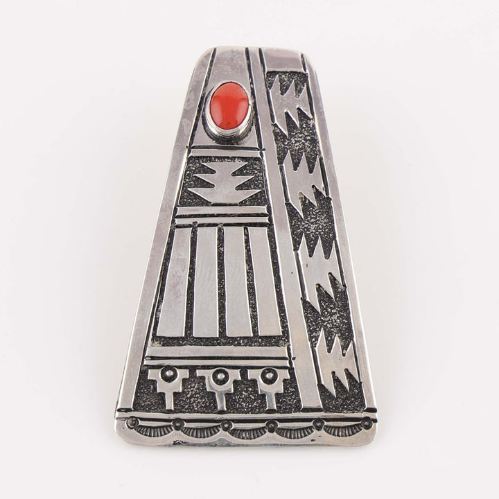 1980s Navajo Coral Pendant