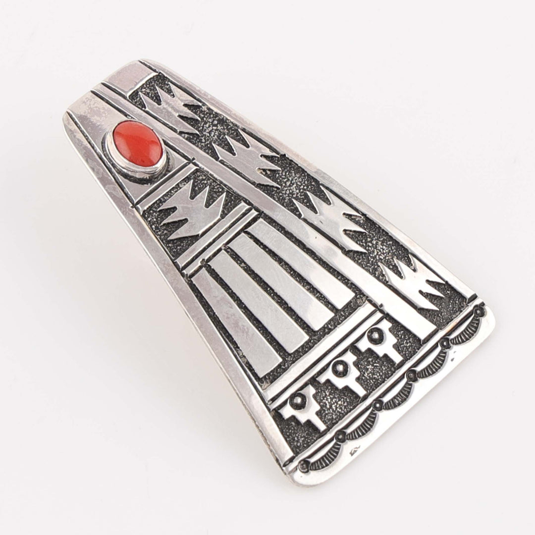 1980s Navajo Coral Pendant